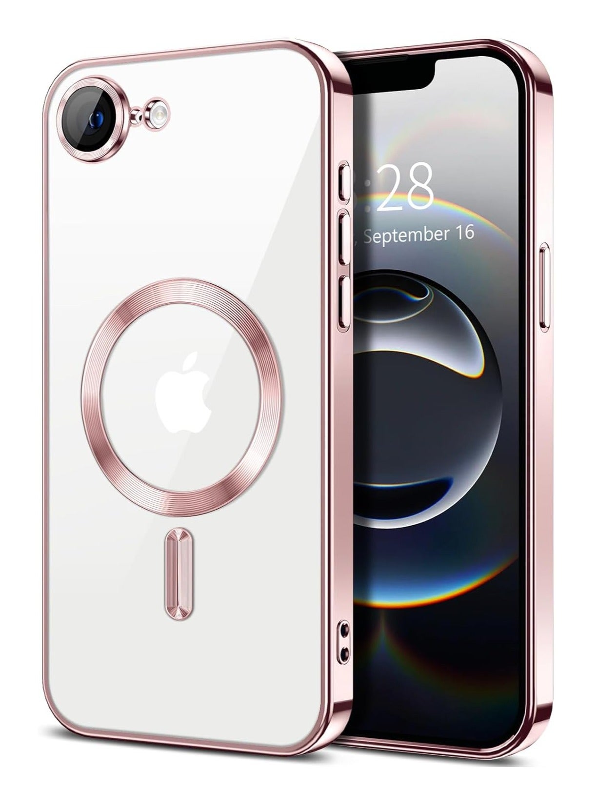 iPhone 16e Case Cover Compatible with MagSafe Elegant Anti-Scratch with Camera Lens Protection Magnetic Cover for iPhone 16e 6.1-inch